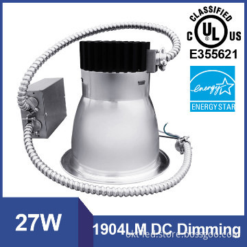 UL Energy Star 6inch 27w dimmable high power led downlight kit